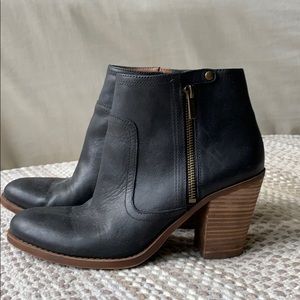 Lucky Brand black leather boots